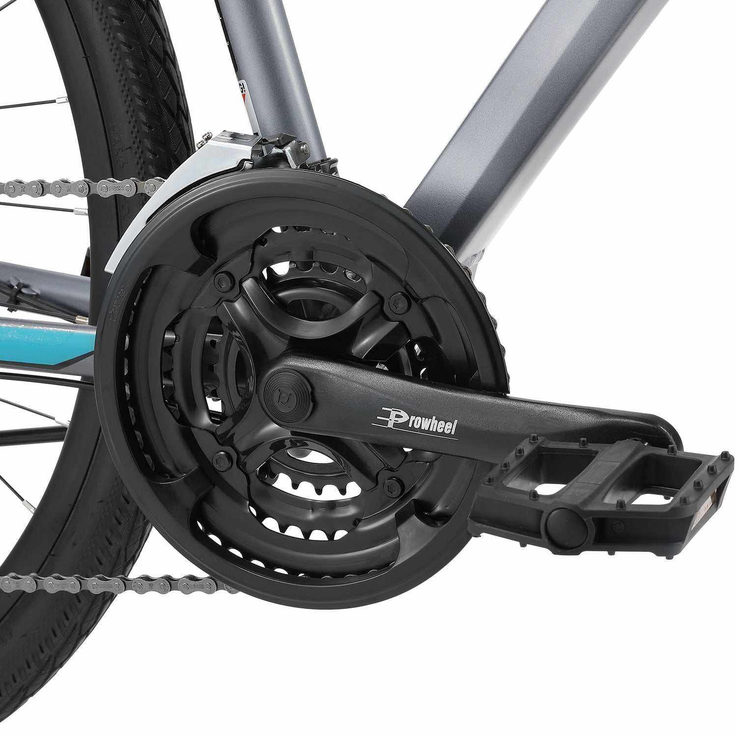 700C Lightweight Hybrid Bike with 21 Speed | Graphite