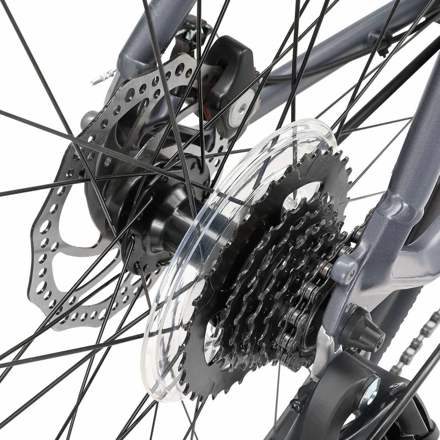 700C Mens Hybrid Bike in Graphite