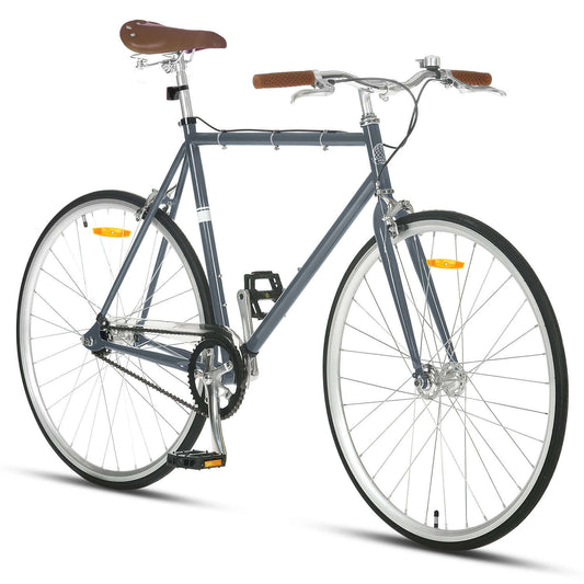 Progear Bikes Fixie 700c*53cm in Asphalt Grey-BicycleLab.com.au