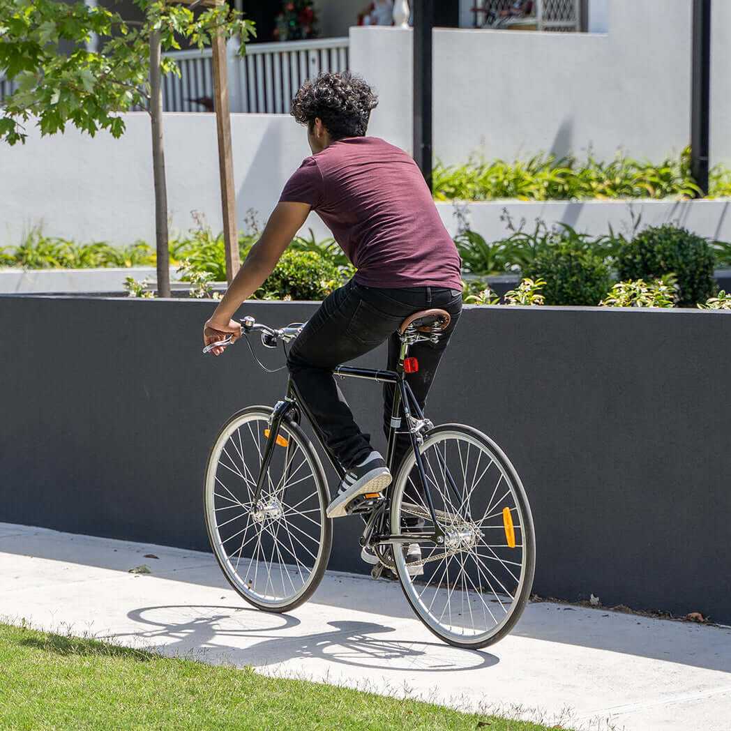 700C Steel Fixie Bicycle | Asphalt Grey