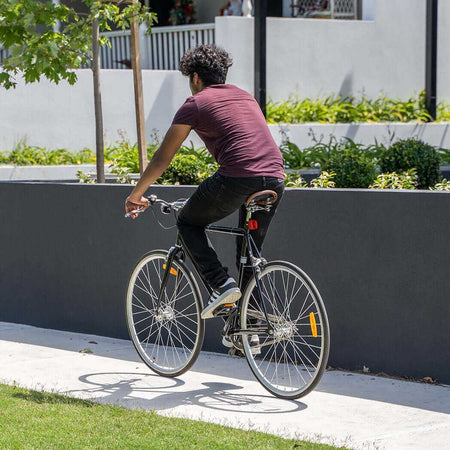 700C Steel Fixie Bicycle | Asphalt Grey