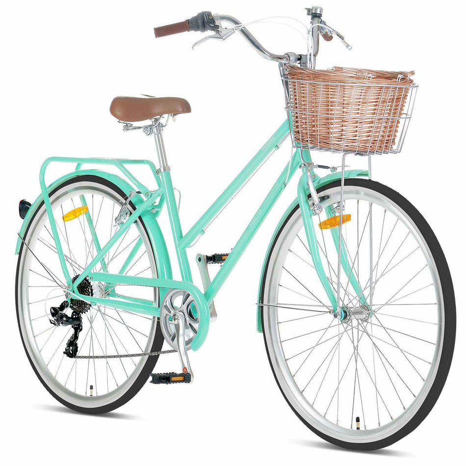 700C Steel Retro Ladies Bike with 7 Speed | Mint