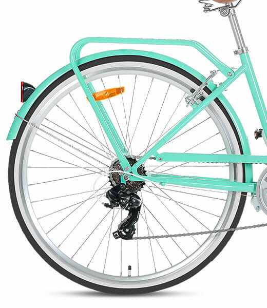 700C Steel Retro Ladies Bike with 7 Speed | Mint