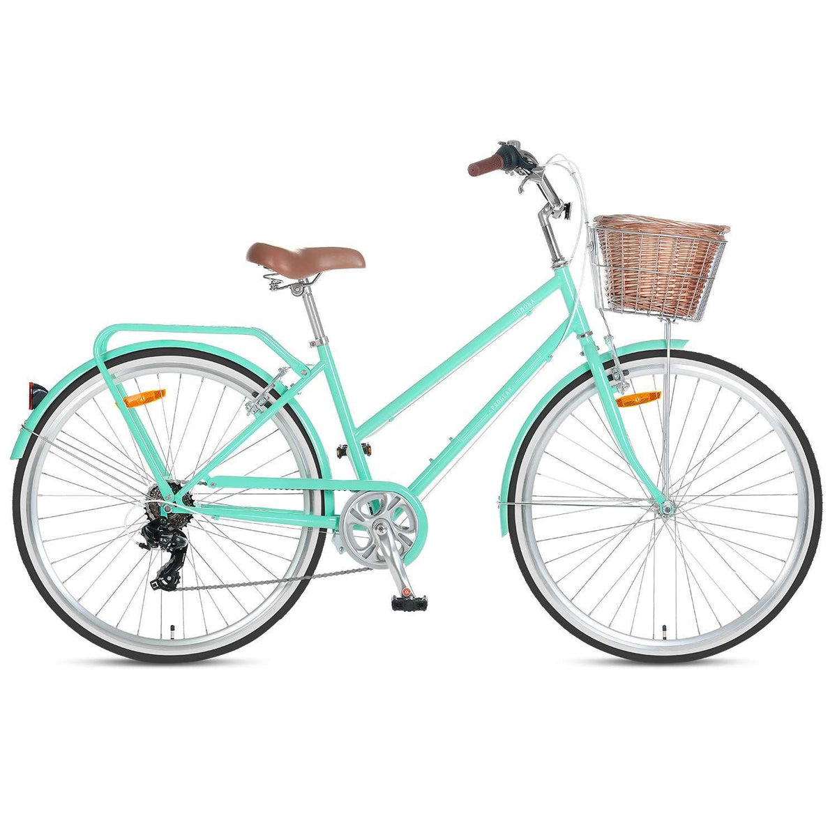 700C Womens Vintage Bike with Basket | Mint