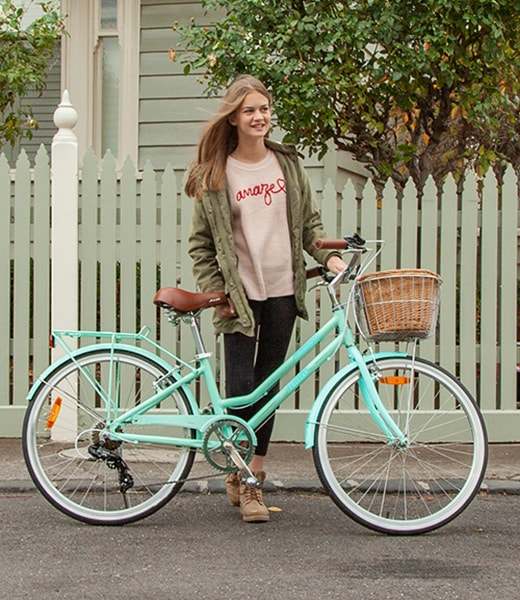 700C Retro Ladies Bicycle with 7 Speed | Mint