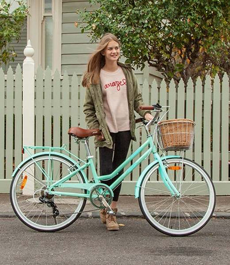 700C Retro Ladies Bicycle with 7 Speed | Mint