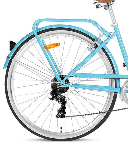 700C Ladies Steel Classic Retro Bike | Blue
