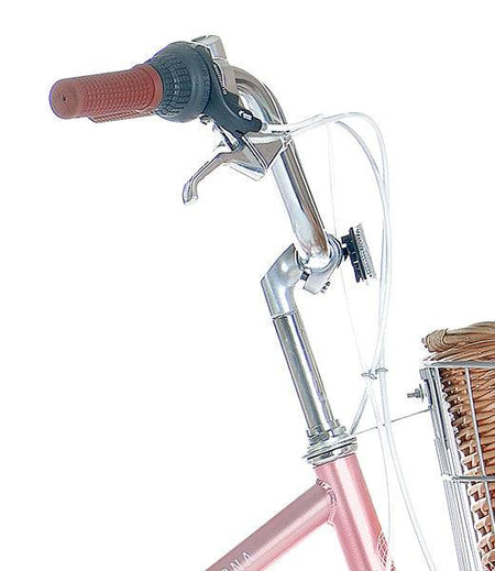 700C Womens Retro Bike with basket | Rose Gold
