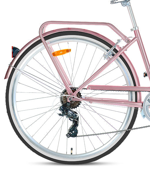 Progear Bikes Pomona Retro/Vintage Ladies Bike 700c*15 in Rose Gold"-BicycleLab.com.au