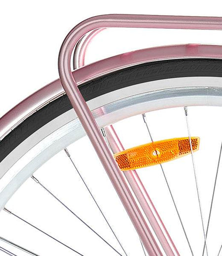 700C Womens Retro Bike with basket | Rose Gold