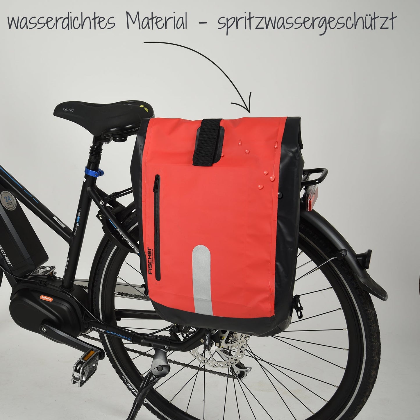 Water resistant bike pannier bag, 23L-BicycleLab.com.au