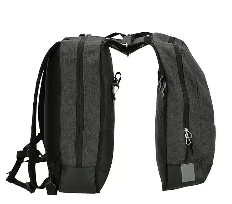 2 in 1 Backpack and Double Pannier Bag - 25L-BicycleLab.com.au