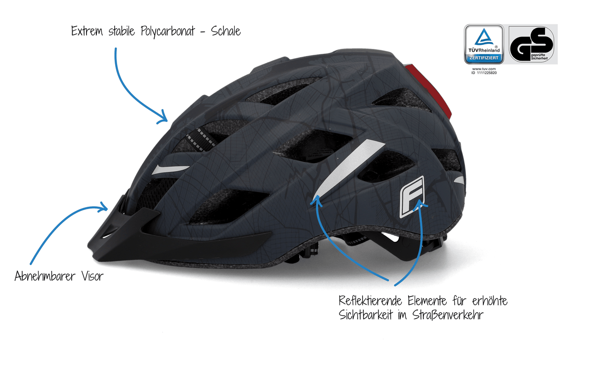 Lightweight Bicycle Helmet | Matte Anthracite