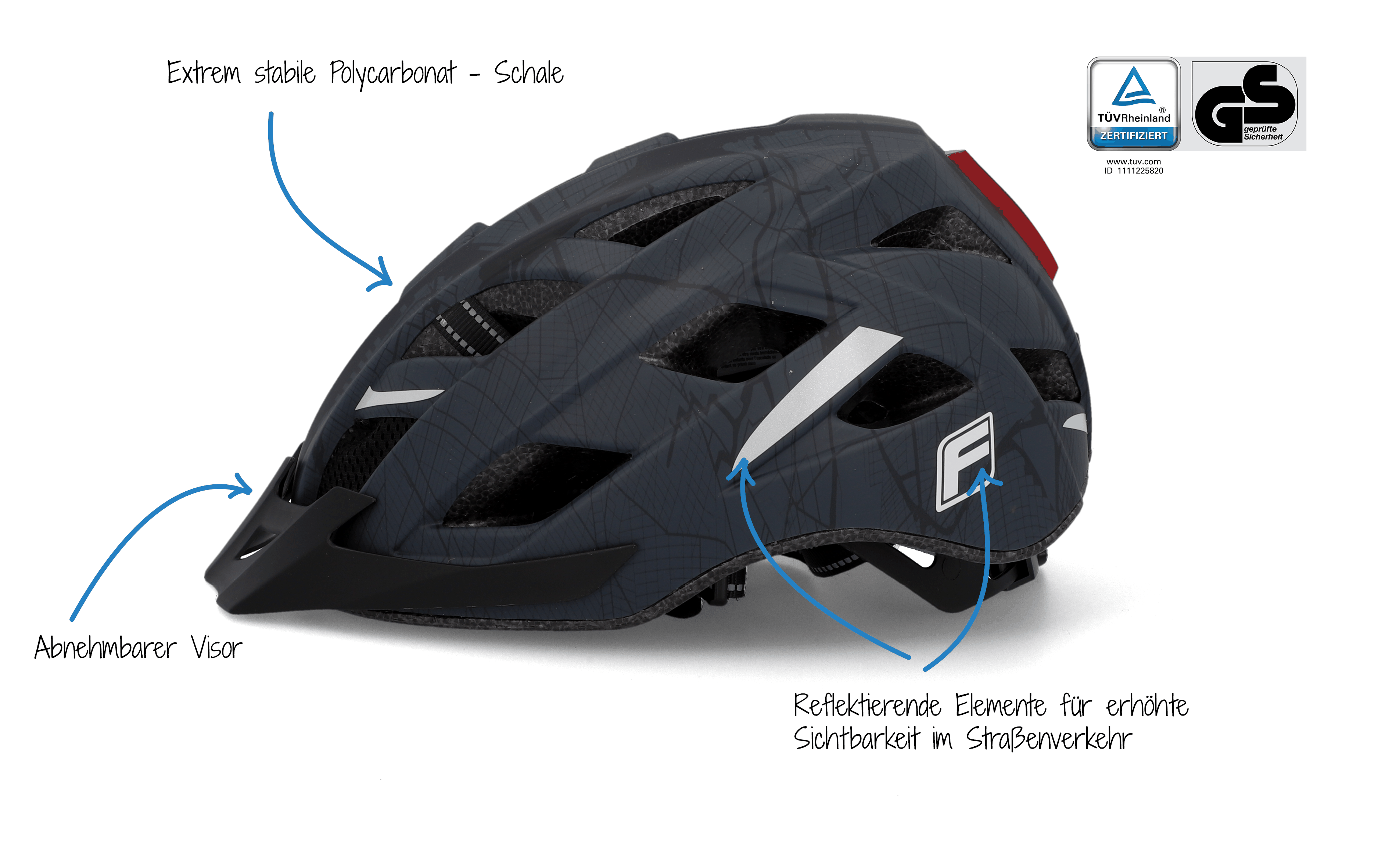 Lightweight Bicycle Helmet | Matte Anthracite