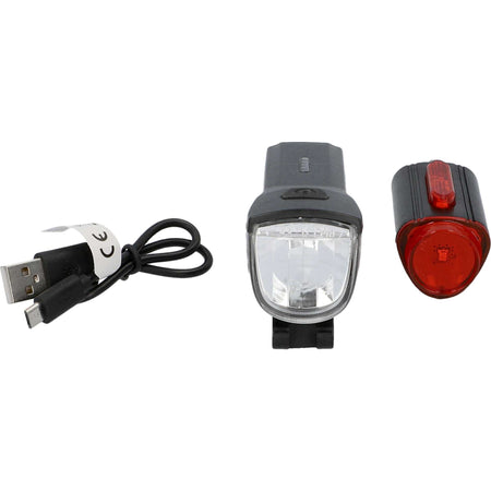 30 Lux Rechargeable LED Bike Light Set