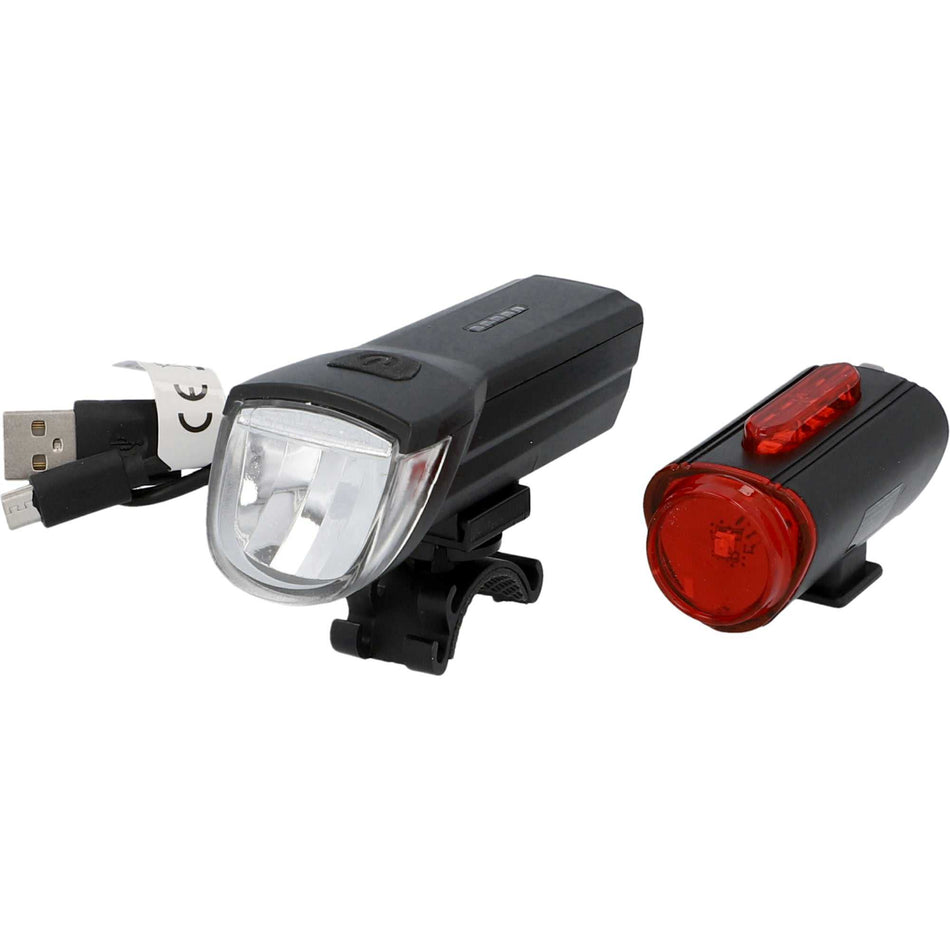 30 Lux Rechargeable LED Bike Light Set