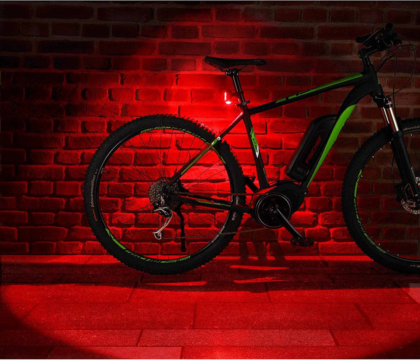 FischerBicycle Rear Light with 360 Floor Light for More Visibility and