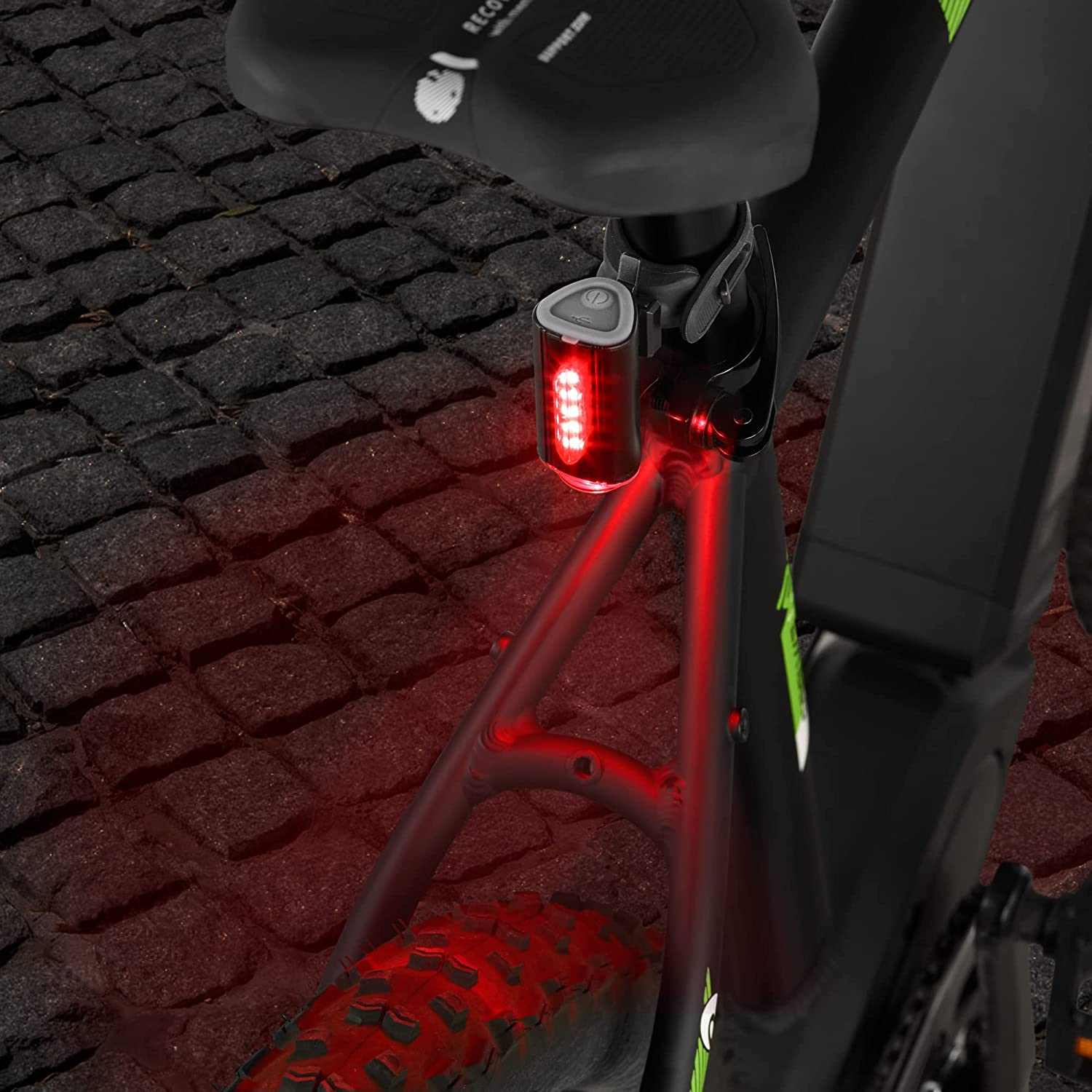 FischerBicycle Rear Light with 360 Floor Light for More Visibility and