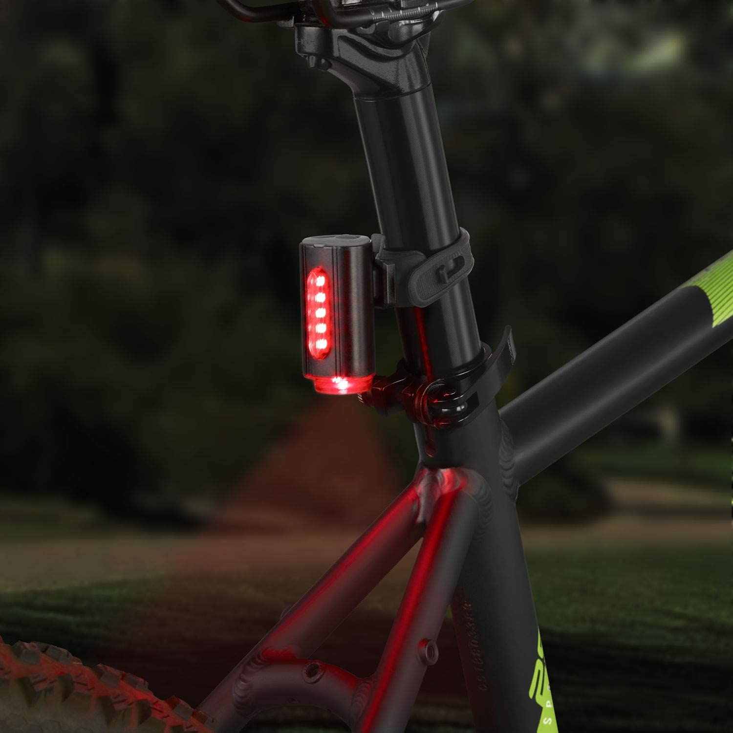 Bicycle Rear Light with 360 Floor Light | Rechargeable Battery