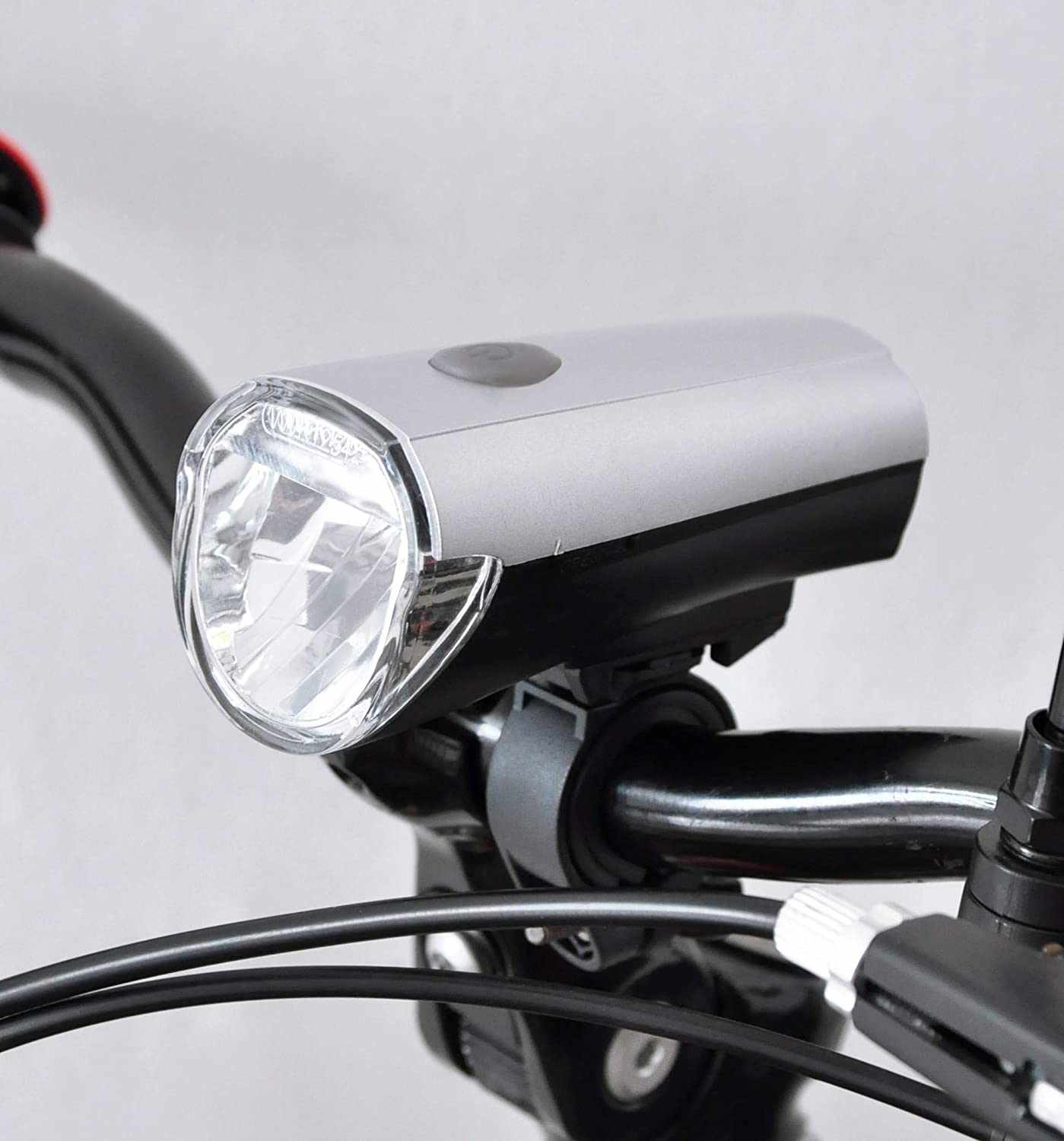 LED Bicycle Headlight + Rearlight Set