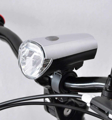LED Bicycle Headlight + Rearlight Set
