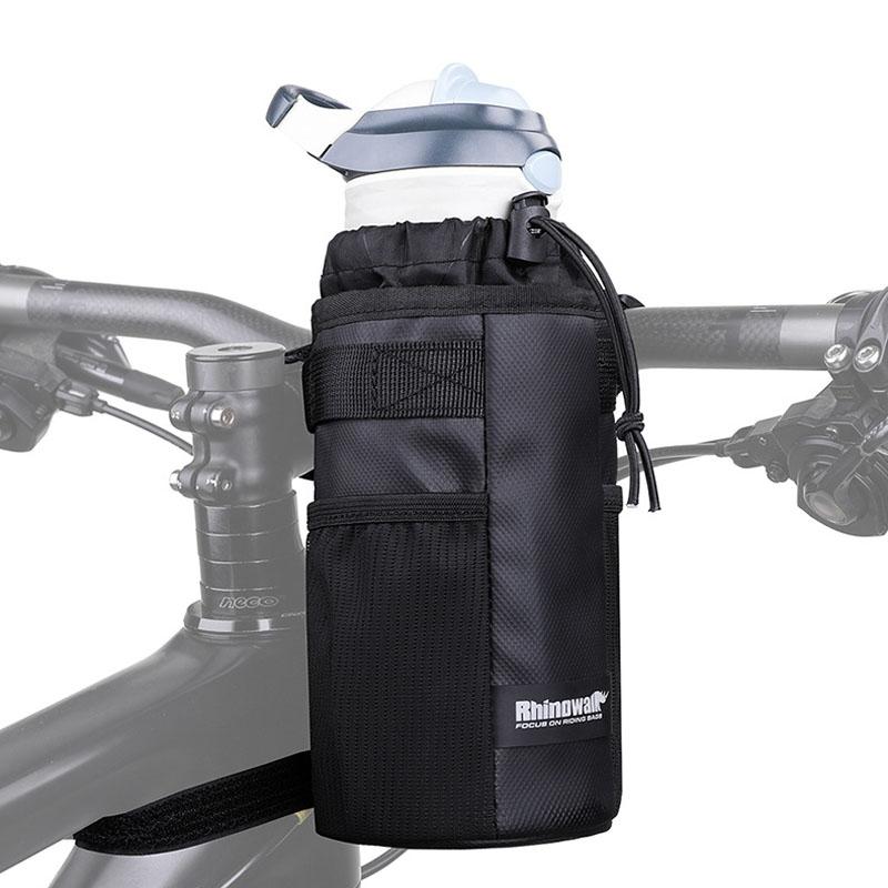 Insulated Bike Bottle Bag Portable & Durable Black
