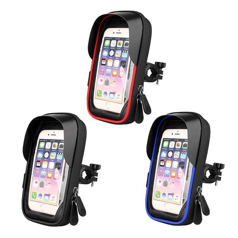 Waterproof Mobile Phone Holder For Bikes And Motorcycles - Red