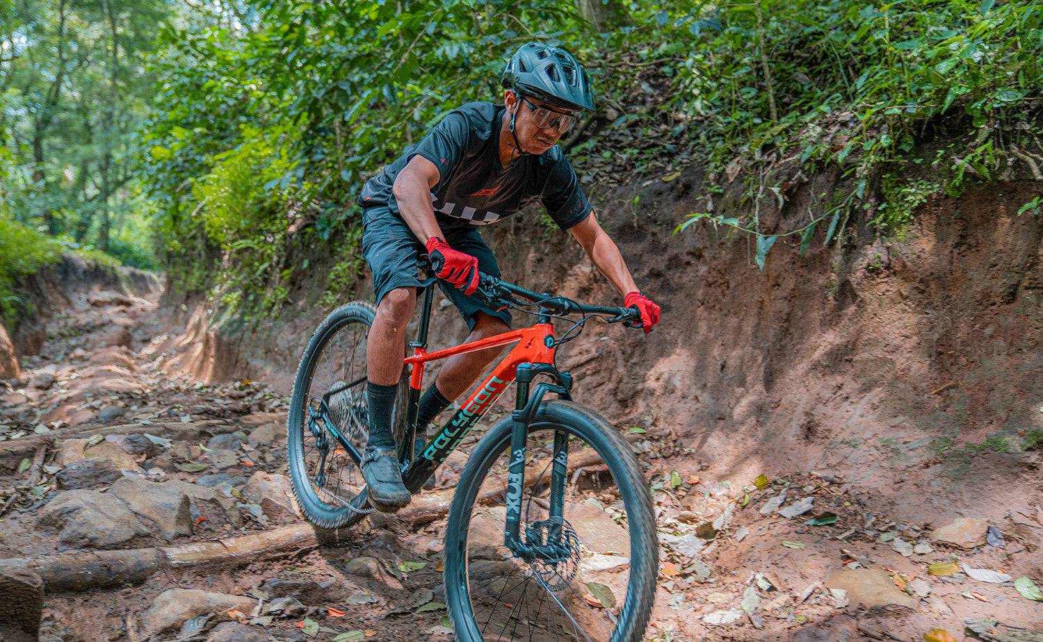 29 Inch Size L Full Suspension Mountain Bike | Red/Black