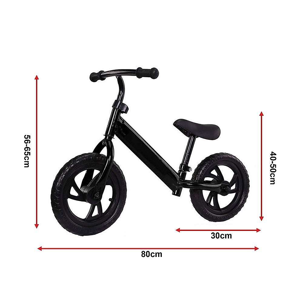 Kids Lightweight Balance Push Bike | Black