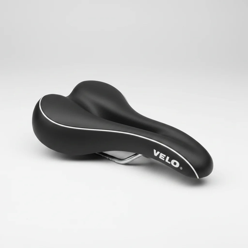 Velo Voam Eagle O lightweight bike saddle with sculpted gel padding and ergonomic cut-out for road cycling comfort and support