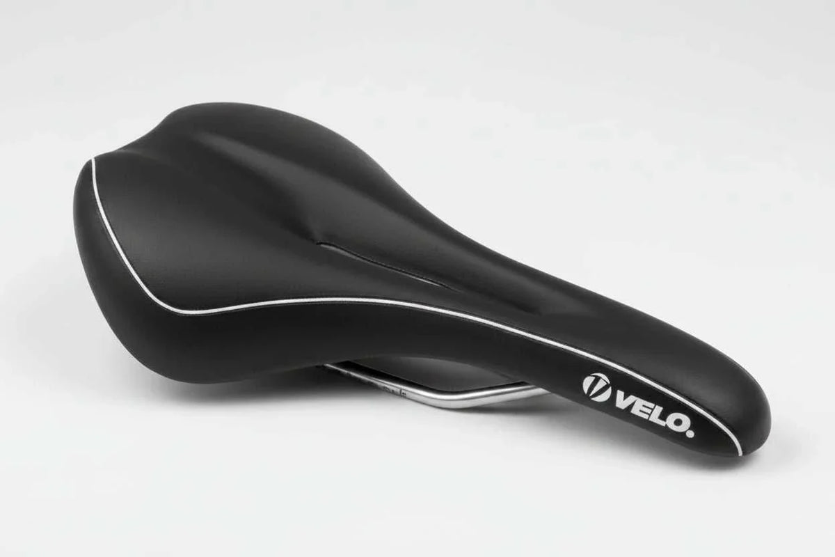 Saddle Velo Voam Osprey V-shape MTB gel padding with cut-out 267x142mm