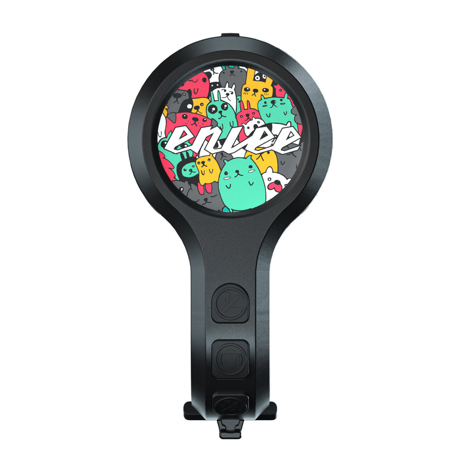 Black Style D Ultra-Loud Electric Bike Horn - 130dB USB Rechargeable, IPX6 Waterproof, Easy Mount Bicycle Safety Bell