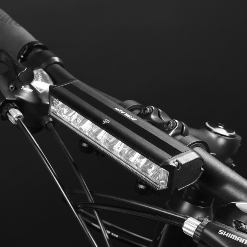 EOS620 1800 Lumen High Power Bike Light with Stable Dual Bracket Mount - 4000mAh Long Life Battery USB Rechargeable - Anti-Glare Aluminium LED Headlight for MTB & Commuting