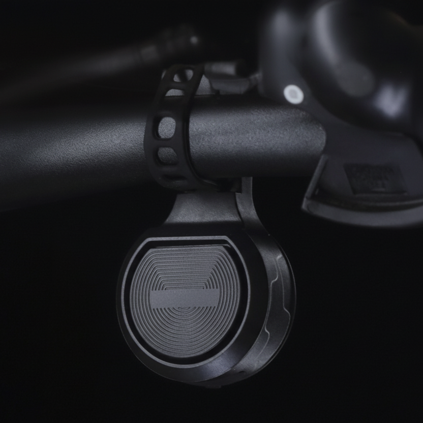 130dB Electric Bike Horn with Anti-Theft Alarm Electronic Bicycle Bell USB Rechargeable Waterproof Adjustable Volume Vibration Sensor for MTB Road Scooter Black