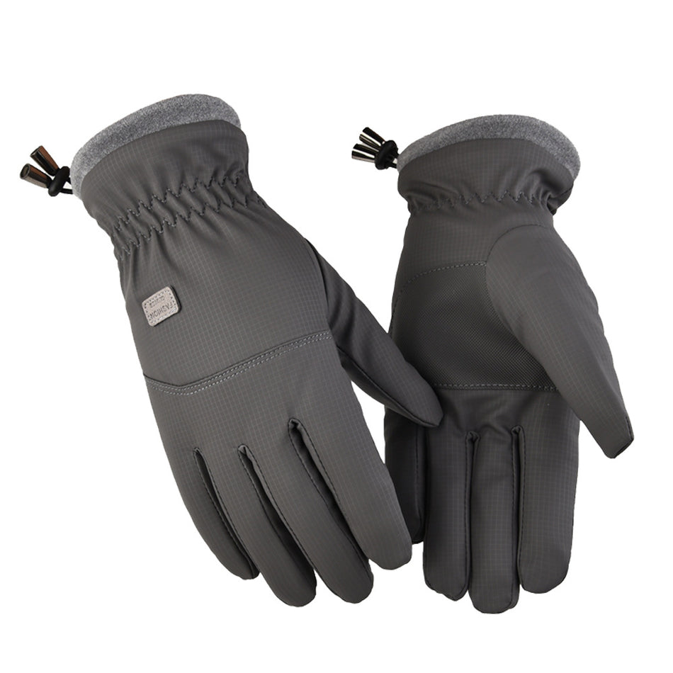 2-Pair Grey Thermal Winter Gloves for Men and Women - Waterproof Windproof & Touchscreen Compatible Gloves for Skiing, Cycling & Winter Travel(XL Size)