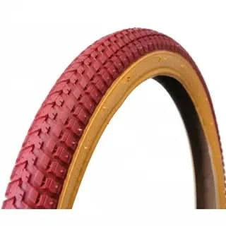 BMX Tyre 20 x 2.125 Red/Gum Wall