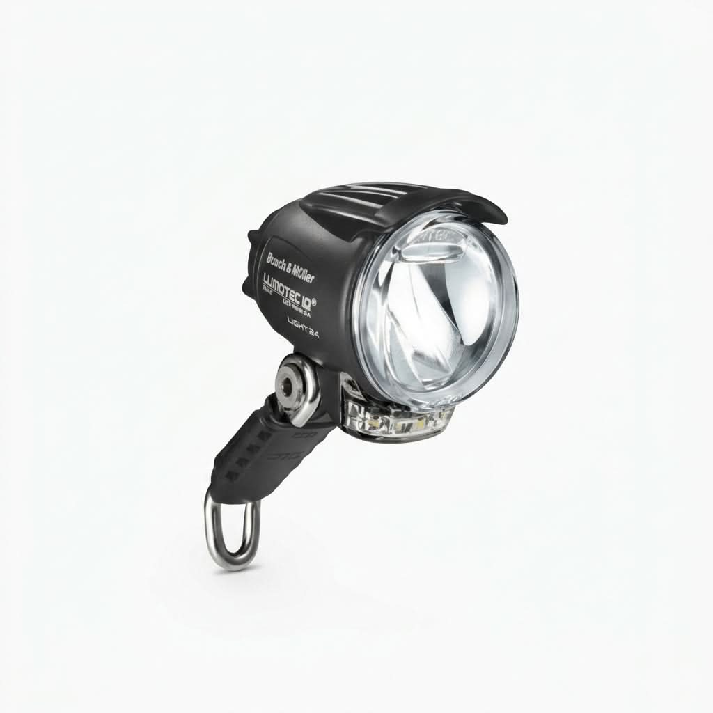 LED Bicycle Front Light — Studio - Clean | Generated by Modelize
