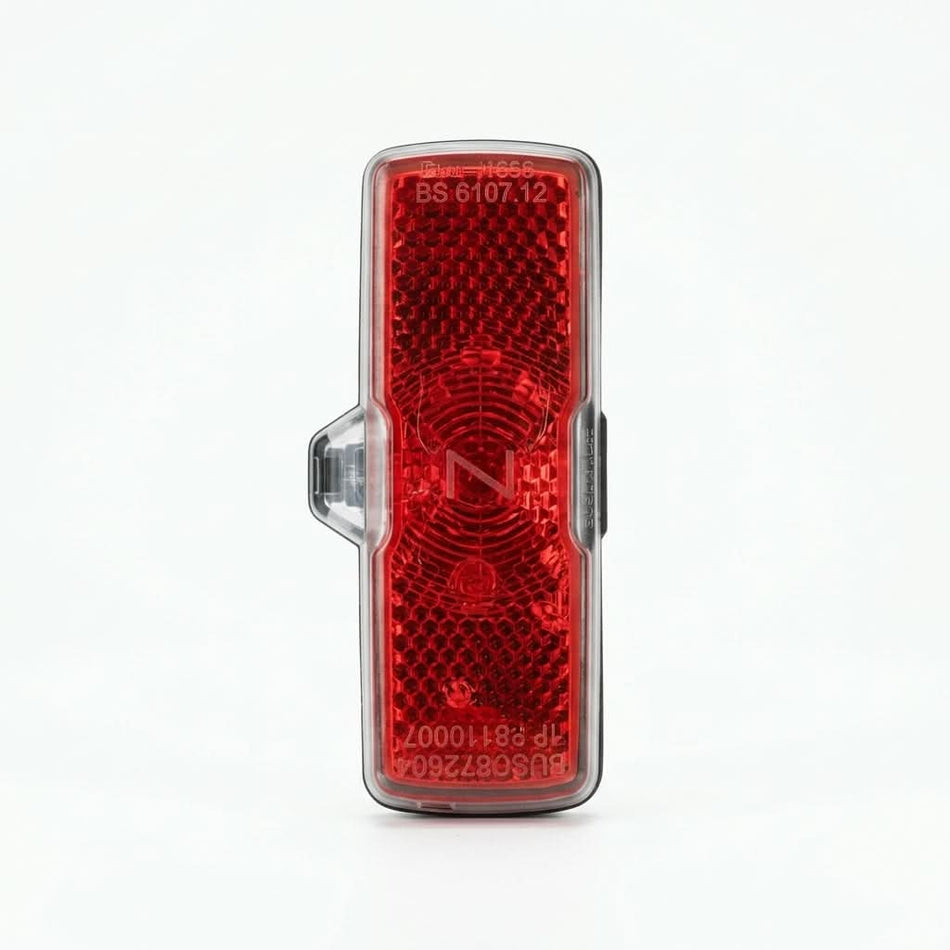 Rack-mounted dynamo rear bicycle light — Studio - Clean | Generated by Modelize
